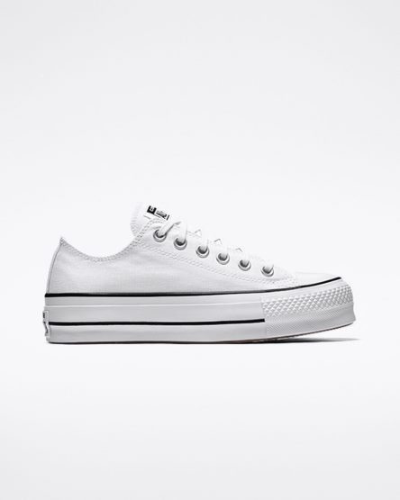 Topanky Na Platforme Converse Chuck Taylor All Star Lift Platene Nizke Damske Biele Čierne Biele | SK CIFGM8